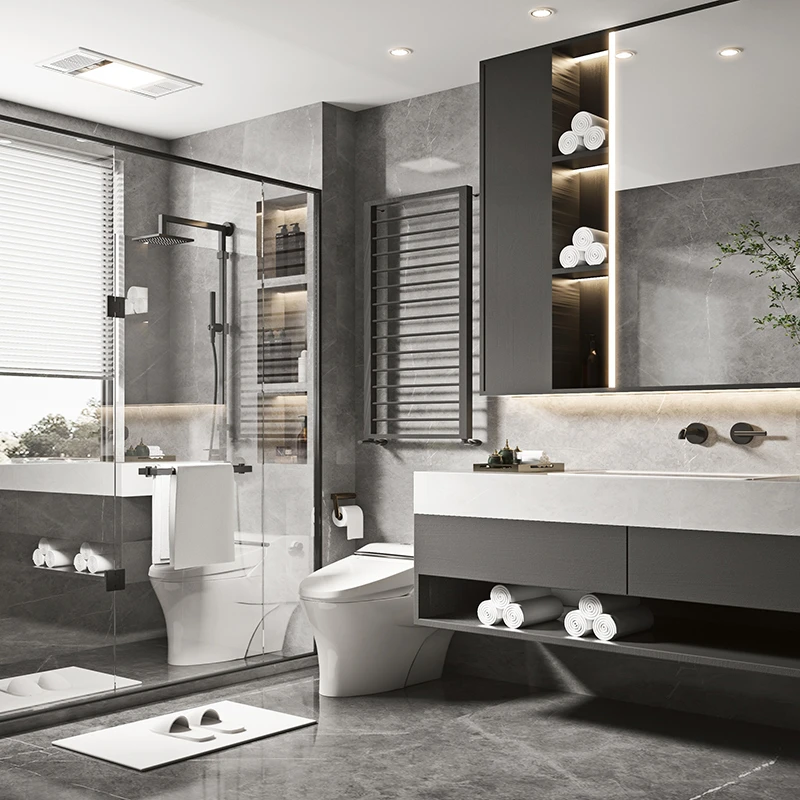 Beige Melamine Bathroom Vanity